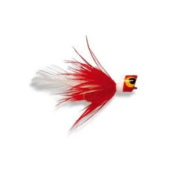Fulling Mill Flies Bluegill Bug Popper Red & White