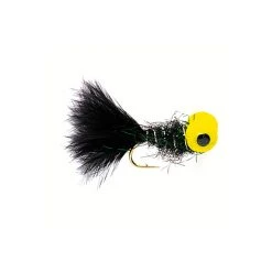 Fulling Mill Flies Big Eyed Panfish Bug Black