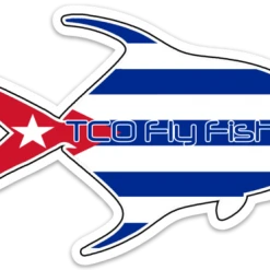 TCO Fly Shop Fly Fishing Stickers TCO Sticker - Cuba Permit