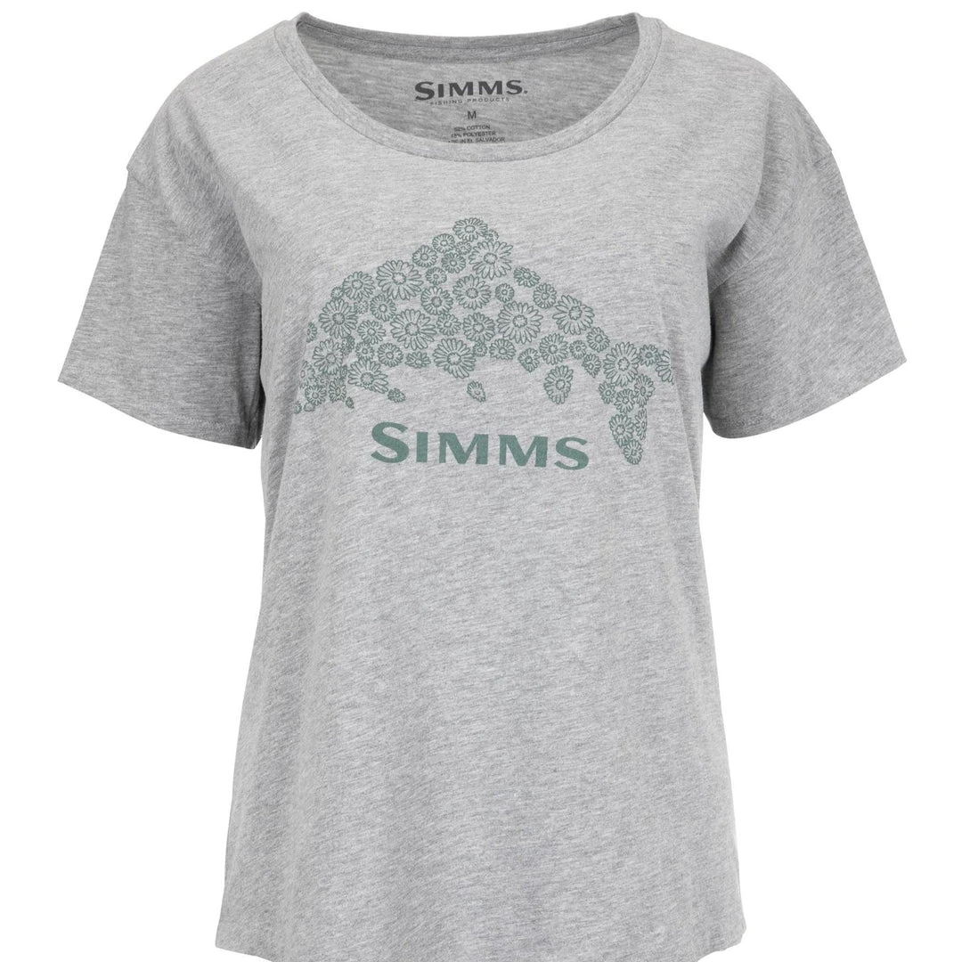 Simms Womens Floral Trout T-Shirt Shirts 3 Simms Womens Floral Trout T-Shirt Shirts