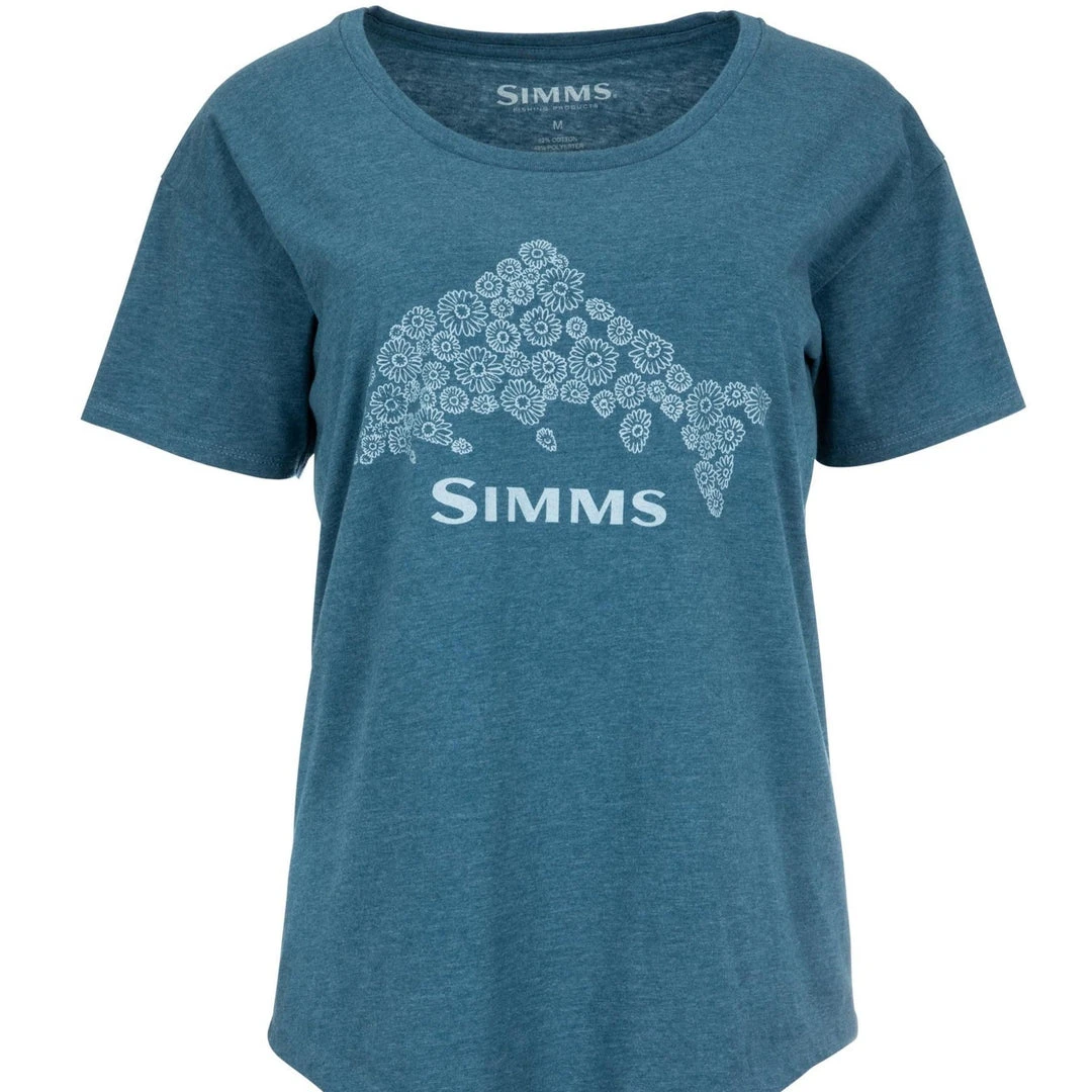 Simms Womens Floral Trout T-Shirt Shirts 4 Simms Womens Floral Trout T-Shirt Shirts