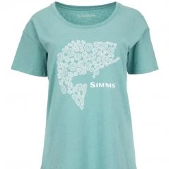 Simms Womens Floral Bass T-shirt Shirts