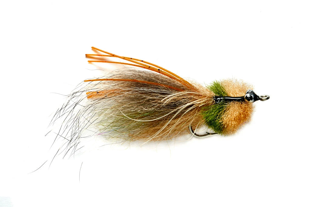 Fulling Mill Flies Bissette's Deep Crustacean Tan & Olive 3 Fulling Mill Flies Bissette's Deep Crustacean Tan & Olive