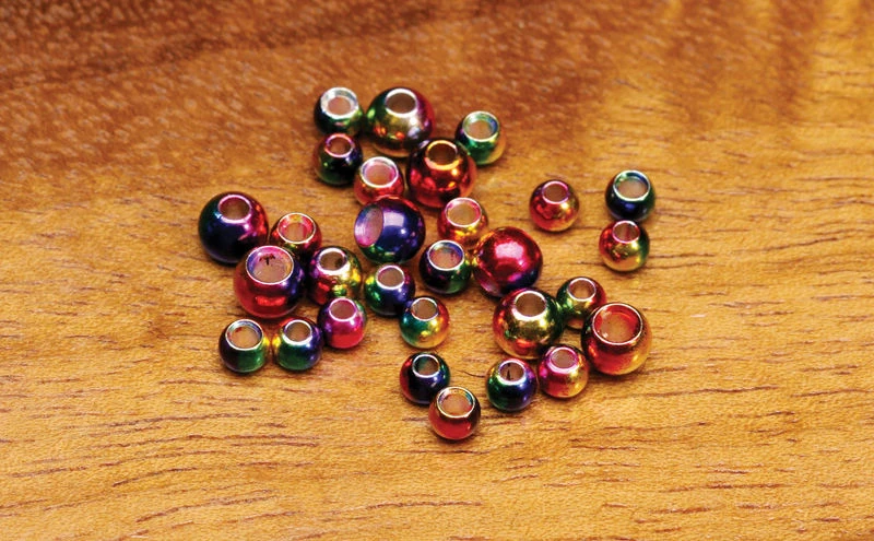 Hareline Multihued Rainbow Brass Beads Materials 3 Hareline Multihued Rainbow Brass Beads Materials
