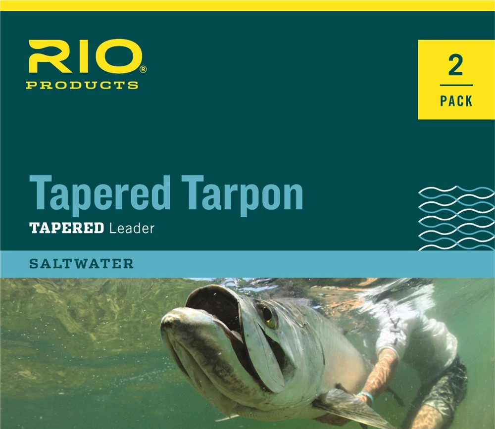 RIO TAPERED TARPON LEADER 12FT 2 PACK 3 RIO TAPERED TARPON LEADER 12FT 2 PACK