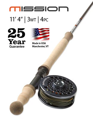 ORVIS MISSION 11ft 4in 3wt 4pc. Fly Rods 3 ORVIS MISSION 11ft 4in 3wt 4pc. Fly Rods
