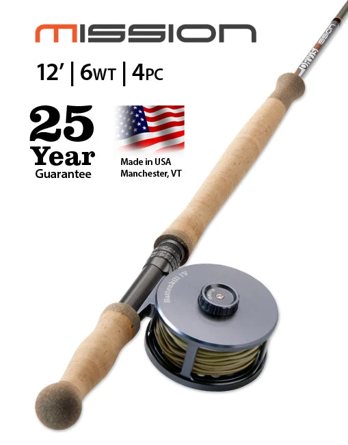 ORVIS MISSION 12FT 6WT - 4PC Fly Rods 3 ORVIS MISSION 12FT 6WT - 4PC Fly Rods