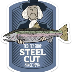 TCO Fly Shop's Steel Cut Sticker Fly Fishing Stickers