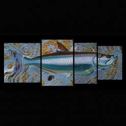 Gifts DeYoung Print - 4 Panel Tarpon