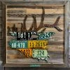 Cody Richardson Art - Antique Colorado Elk License Plate Art Gifts