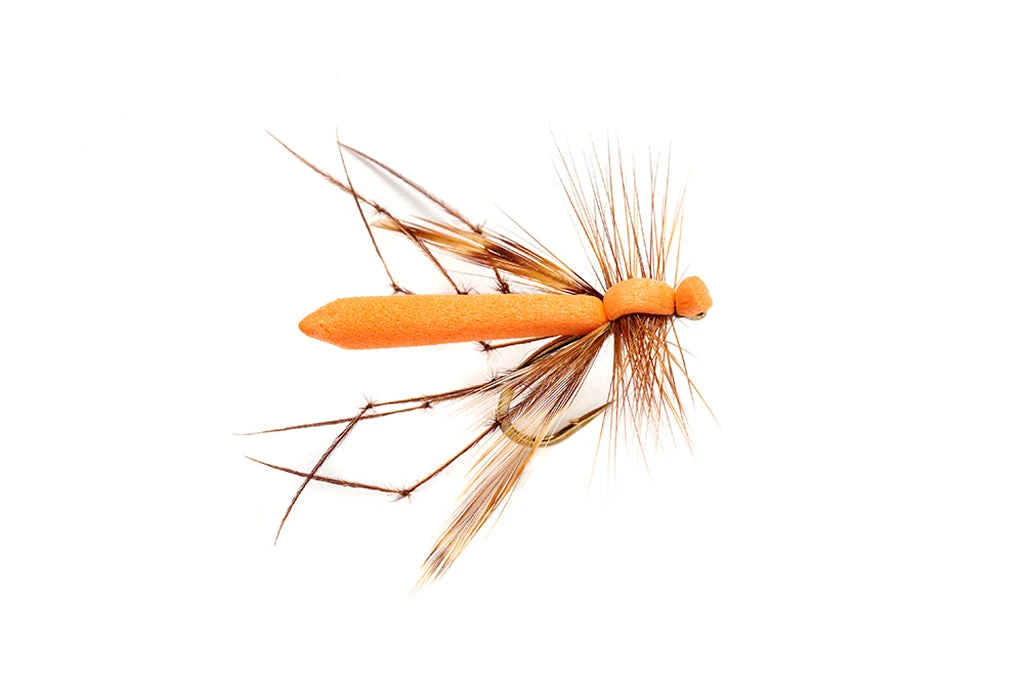 Fulling Mill Flies Adult Crane Orange 3 Fulling Mill Flies Adult Crane Orange