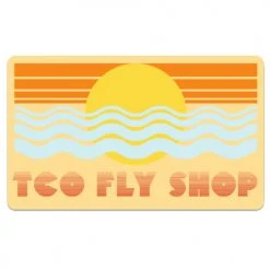 TCO Fly Shop Fly Fishing Stickers TCO Sticker - 70's Summer Sunset