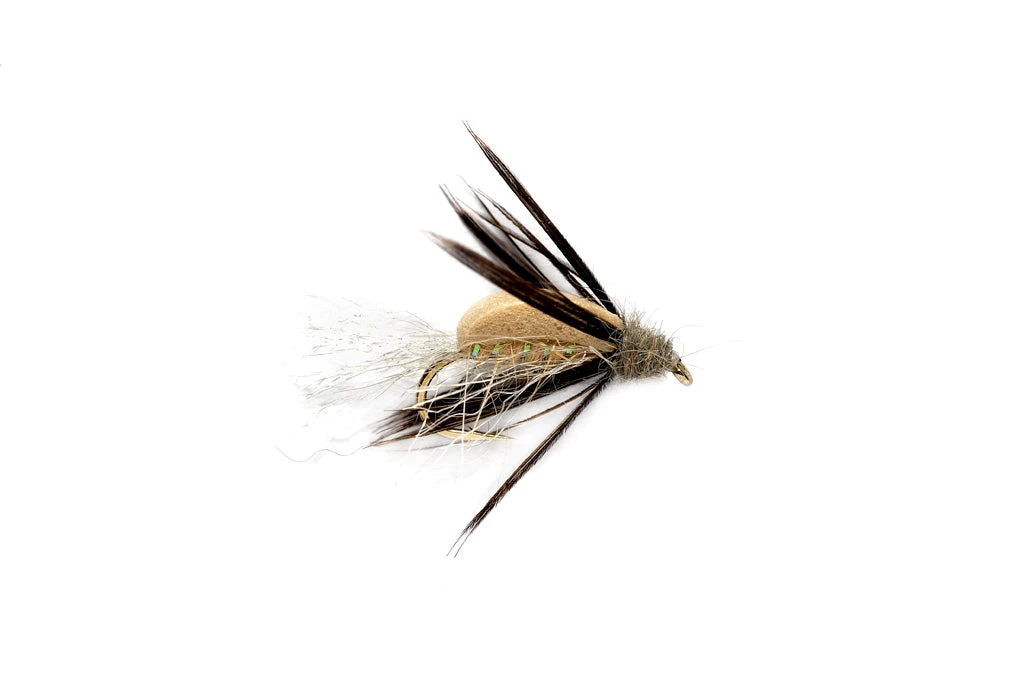 Fulling Mill Flies Bastian Float Caddis Emerger Tan 3 Fulling Mill Flies Bastian Float Caddis Emerger Tan