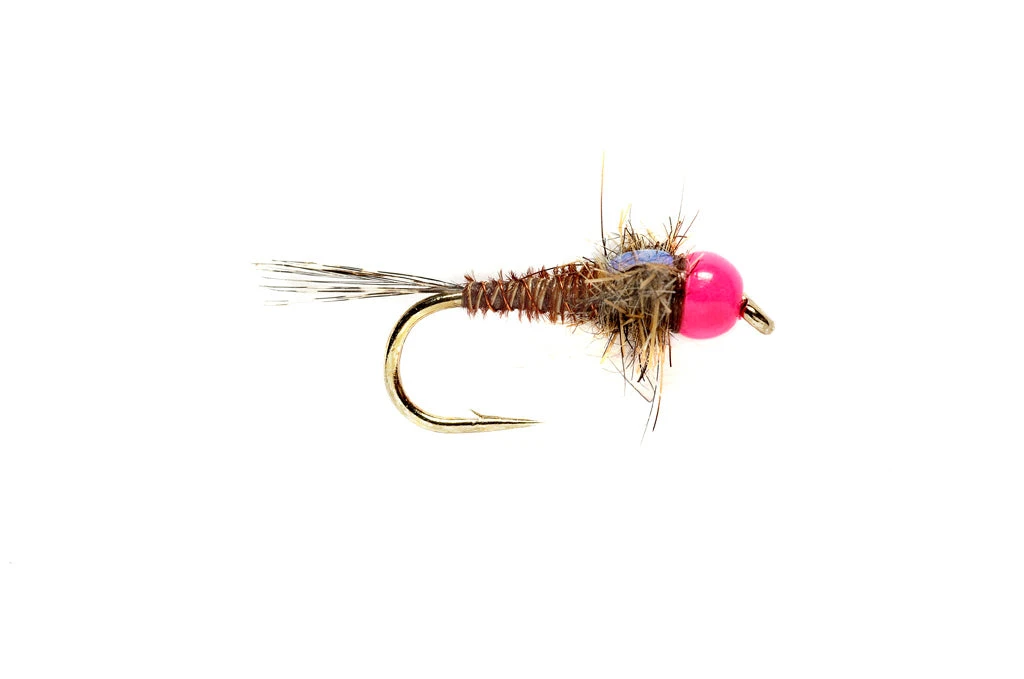 Fulling Mill Flies Hot Head Euro Pheasant Tail Pink 3 Fulling Mill Flies Hot Head Euro Pheasant Tail Pink