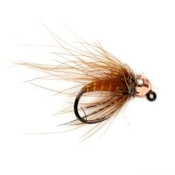 Fulling Mill Callie's Jiggable Caddis Brown Barbless