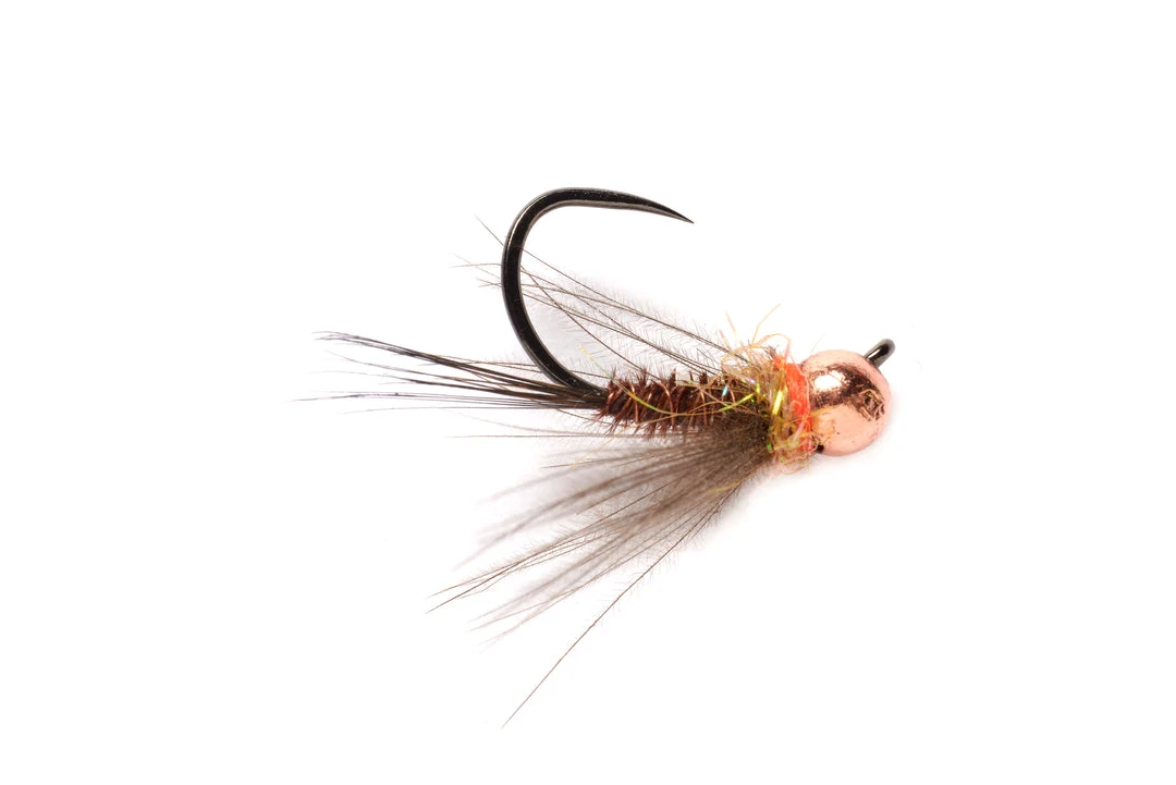 Fulling Mill Flies CDC Hot Spot PT Orange Barbless 3 Fulling Mill Flies CDC Hot Spot PT Orange Barbless
