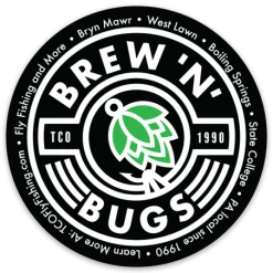 TCO Fly Shop TCO's Brew N Bug Sticker