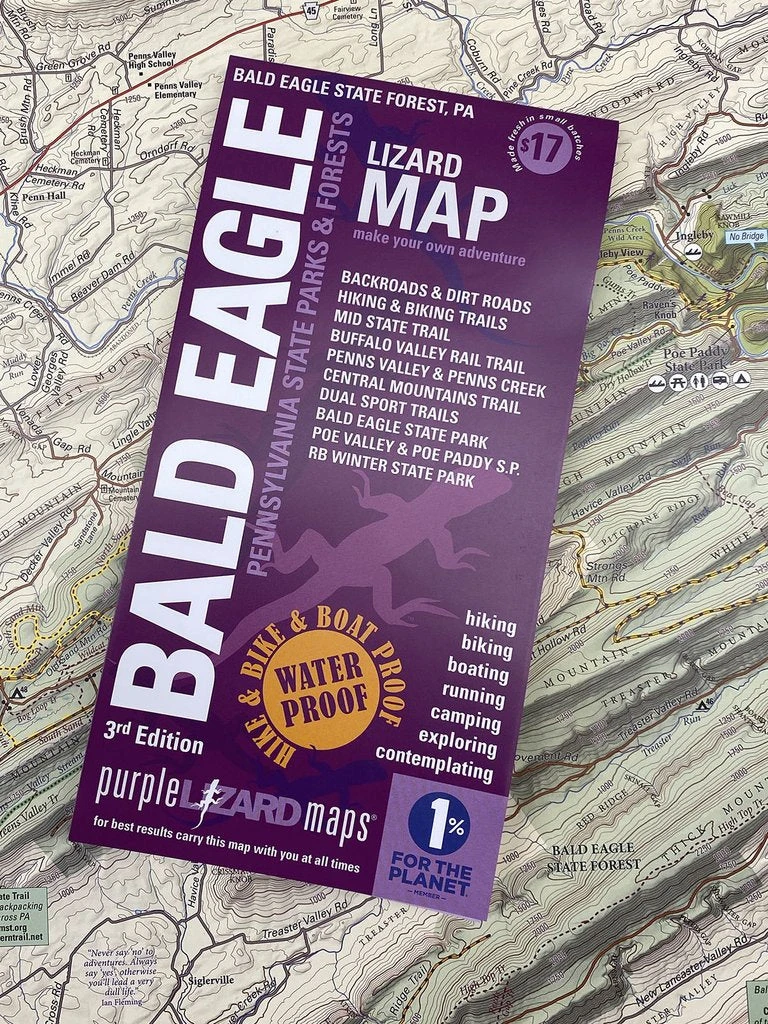 Purple Lizard Map - Bald Eagle 3rd Edition 3 Purple Lizard Map - Bald Eagle 3rd Edition