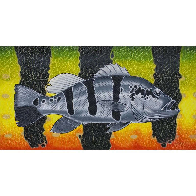 DeYoung Print - Contemporary Peacock Bass Illustration 3 DeYoung Print - Contemporary Peacock Bass Illustration