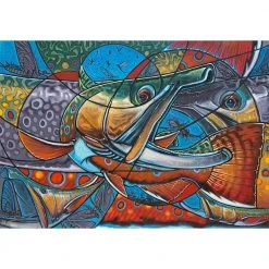 DeYoung Print - Cubist Brookie - Quilted
