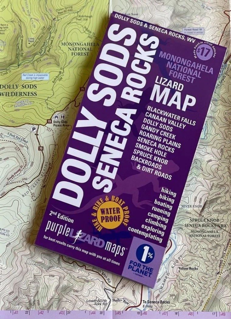 Purple Lizard Map - Dolly Sods/Seneca Rocks 2nd Edition 3 Purple Lizard Map - Dolly Sods/Seneca Rocks 2nd Edition