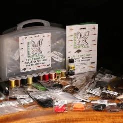 Hareline Fly Tying Material Kit With Economy Tools And Vise