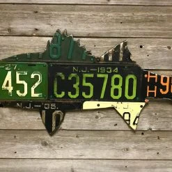 Cody Richardson Art - New Jersey Striped Bass License Plate Art