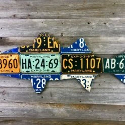 Cody Richardson Art - Maryland Striped Bass License Plate Art Gifts