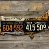 Gifts Cody Richardson Art - Antique Virginia Pike/Muskie License Plate Art 2 Gifts Cody Richardson Art - Antique Virginia Pike/Muskie License Plate Art