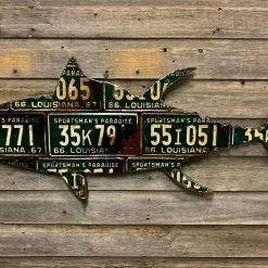 Cody Richardson Art - Louisiana Tuna Antique License Plate Art