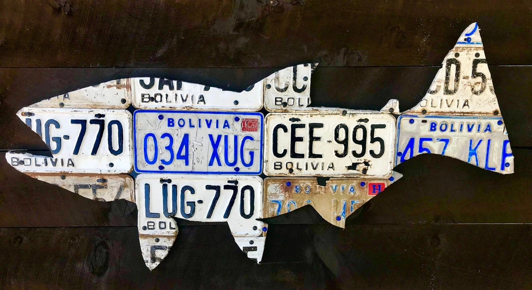 Cody Richardson Art - Bolivia Golden Dorado License Plate Art Gifts 3 Cody Richardson Art - Bolivia Golden Dorado License Plate Art Gifts