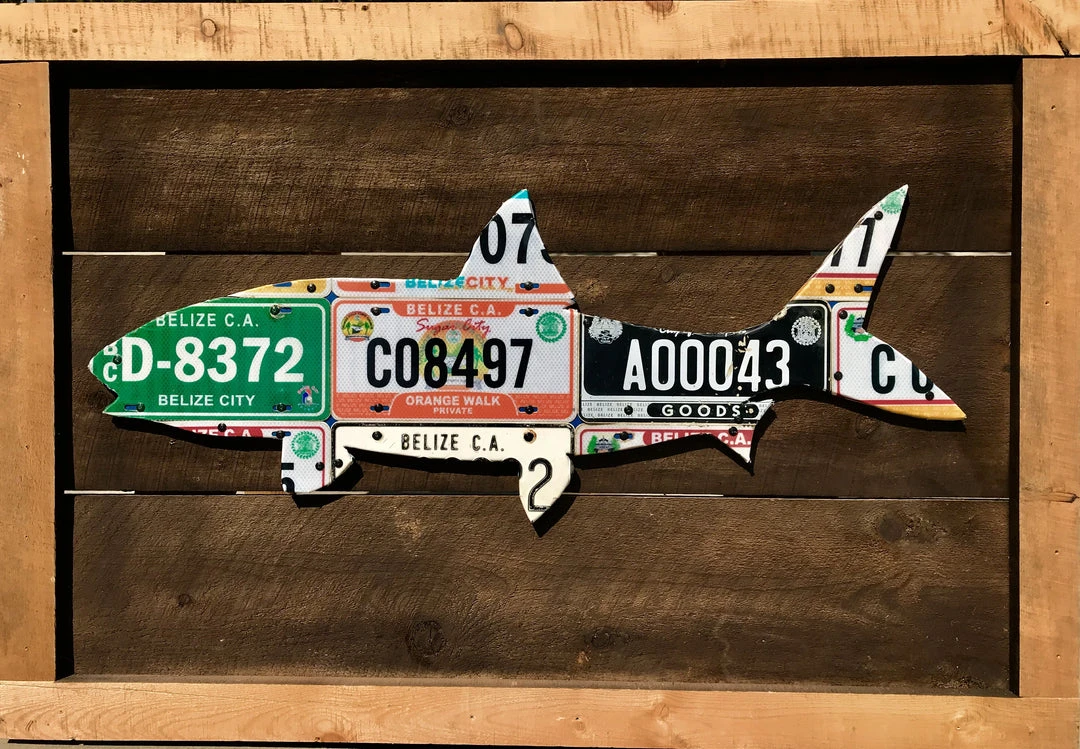 Cody Richardson Art - Belize Bonefish License Plate Art Gifts 3 Cody Richardson Art - Belize Bonefish License Plate Art Gifts