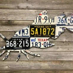 Gifts Cody Richardson Art - Texas Catfish License Plate Art