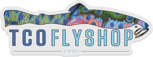 TCO Fly Shop Fly Fishing Stickers TCO Sticker - Deyoung Rainbow Trout 3 TCO Fly Shop Fly Fishing Stickers TCO Sticker - Deyoung Rainbow Trout