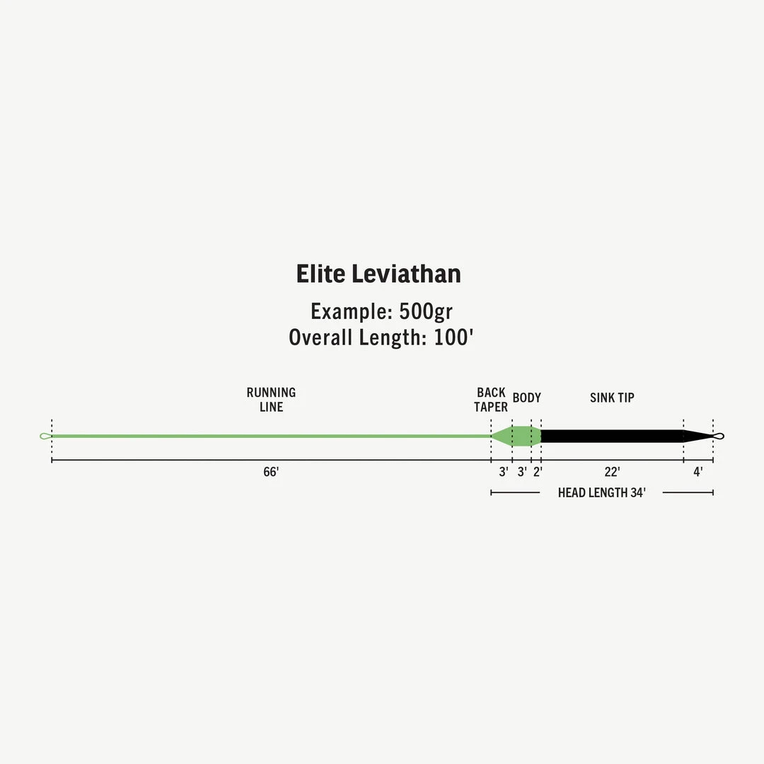 RIO ELITE LEVIATHAN 26FT SINK TIP FLY LINE 11 RIO ELITE LEVIATHAN 26FT SINK TIP FLY LINE