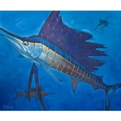 DeYoung Print - Sailfish - Deep Blue Gifts