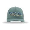 TCO Fly Shop Hat Low Pro Trucker - Retro Logo Light Teal / Lt. Gray Socks Hats Gloves