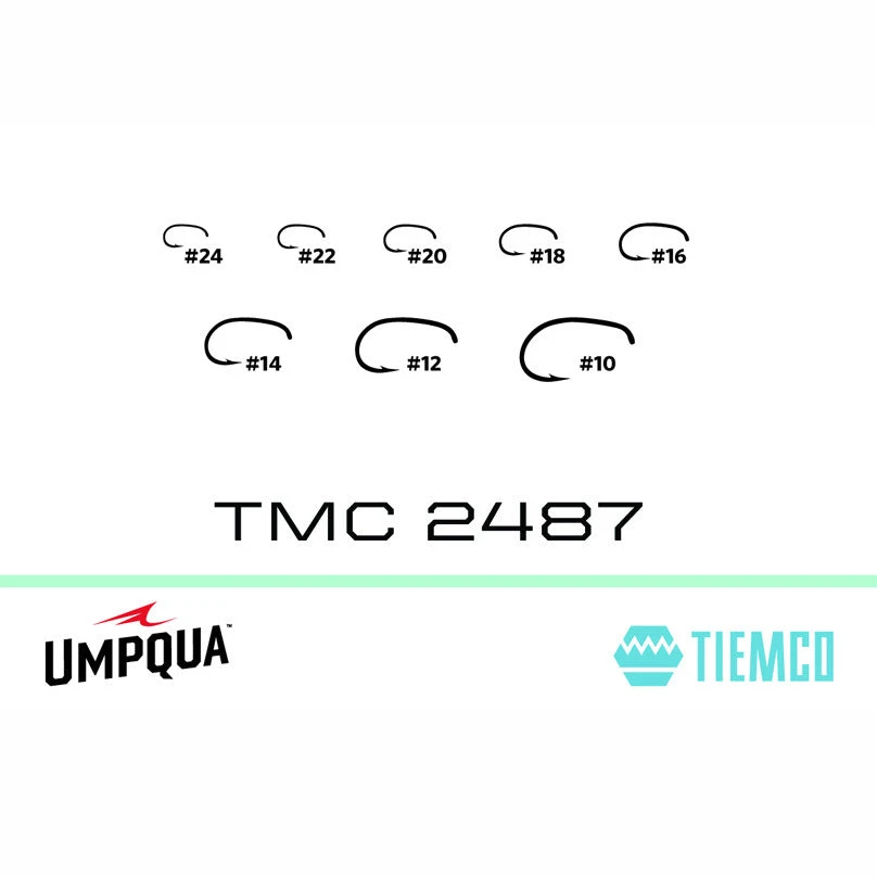 Umpqua TIEMCO HOOK - TMC 2487 Hooks 5 Umpqua TIEMCO HOOK - TMC 2487 Hooks