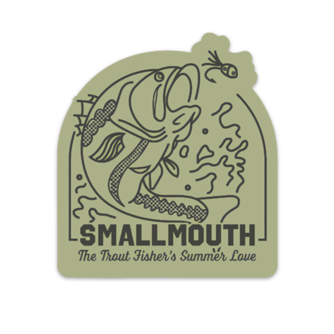 TCO Fly Shop Smallmouth: The Trout Fisher's Summer Love Sticker Fly Fishing Stickers 3 TCO Fly Shop Smallmouth: The Trout Fisher's Summer Love Sticker Fly Fishing Stickers