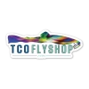 TCO Fly Shop Fly Fishing Stickers TCO Sticker - Trippy Logo 1 TCO Fly Shop Fly Fishing Stickers TCO Sticker - Trippy Logo