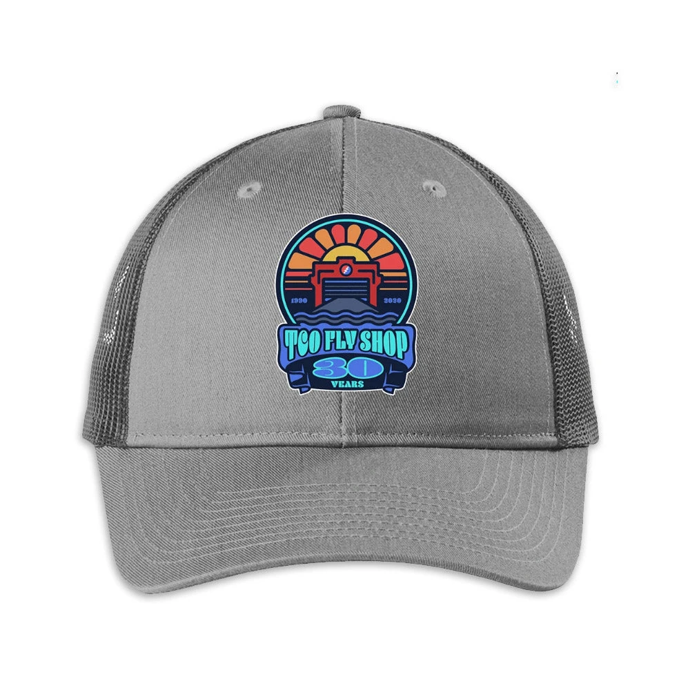 TCO Fly Shop Logo Hat 30th Anniversary Trucker 3 TCO Fly Shop Logo Hat 30th Anniversary Trucker