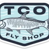 TCO Fly Shop TCO's Tarpon Sticker Fly Fishing Stickers 2 TCO Fly Shop TCO's Tarpon Sticker Fly Fishing Stickers