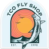 TCO Fly Shop TCO's Jumping Tarpon Sticker 2 TCO Fly Shop TCO's Jumping Tarpon Sticker