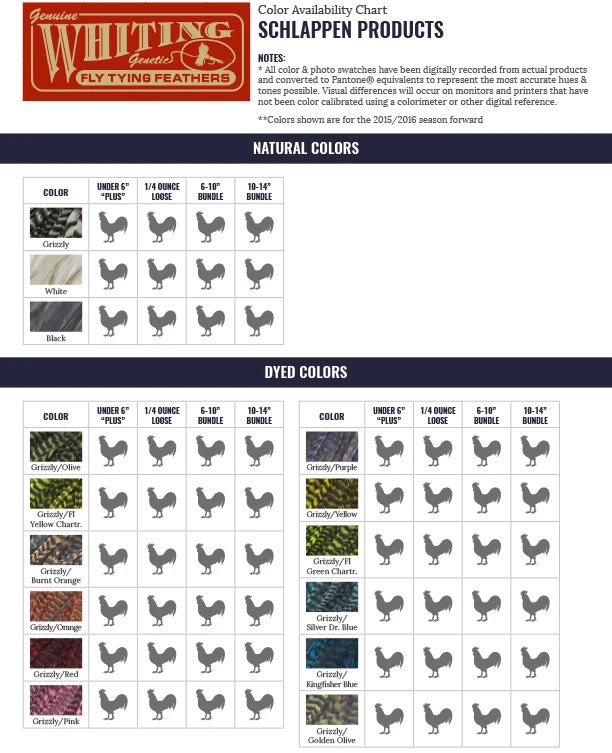 Whiting Schlappen Bundle 14 Inch 4 Whiting Schlappen Bundle 14 Inch