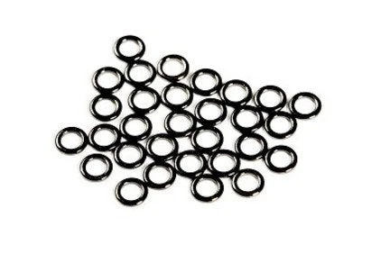 Wapsi Accessories ANGLERS IMAGE TIPPET RINGS MEDIUM BLACK NICKEL - 10 PACK 3 Wapsi Accessories ANGLERS IMAGE TIPPET RINGS MEDIUM BLACK NICKEL - 10 PACK