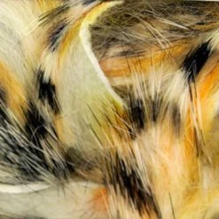 Hareline Black Barred Groovy Bunny Strips Materials