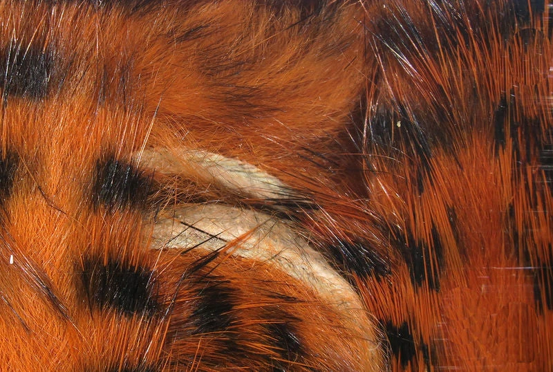 Hareline Black Barred Rabbit Strips Materials 12 Hareline Black Barred Rabbit Strips Materials