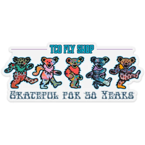 TCO Fly Shop TCO Sticker - Dancing Fish Bears 3 TCO Fly Shop TCO Sticker - Dancing Fish Bears