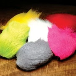Hareline Deer Belly Hair Dyed From White Materials