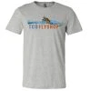 TCO Fly Shop Shirts TCO Logo T-Shirt Deyoung Brown Trout Riser